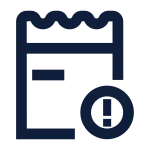 Invoice Abnormal Line SVG Icon